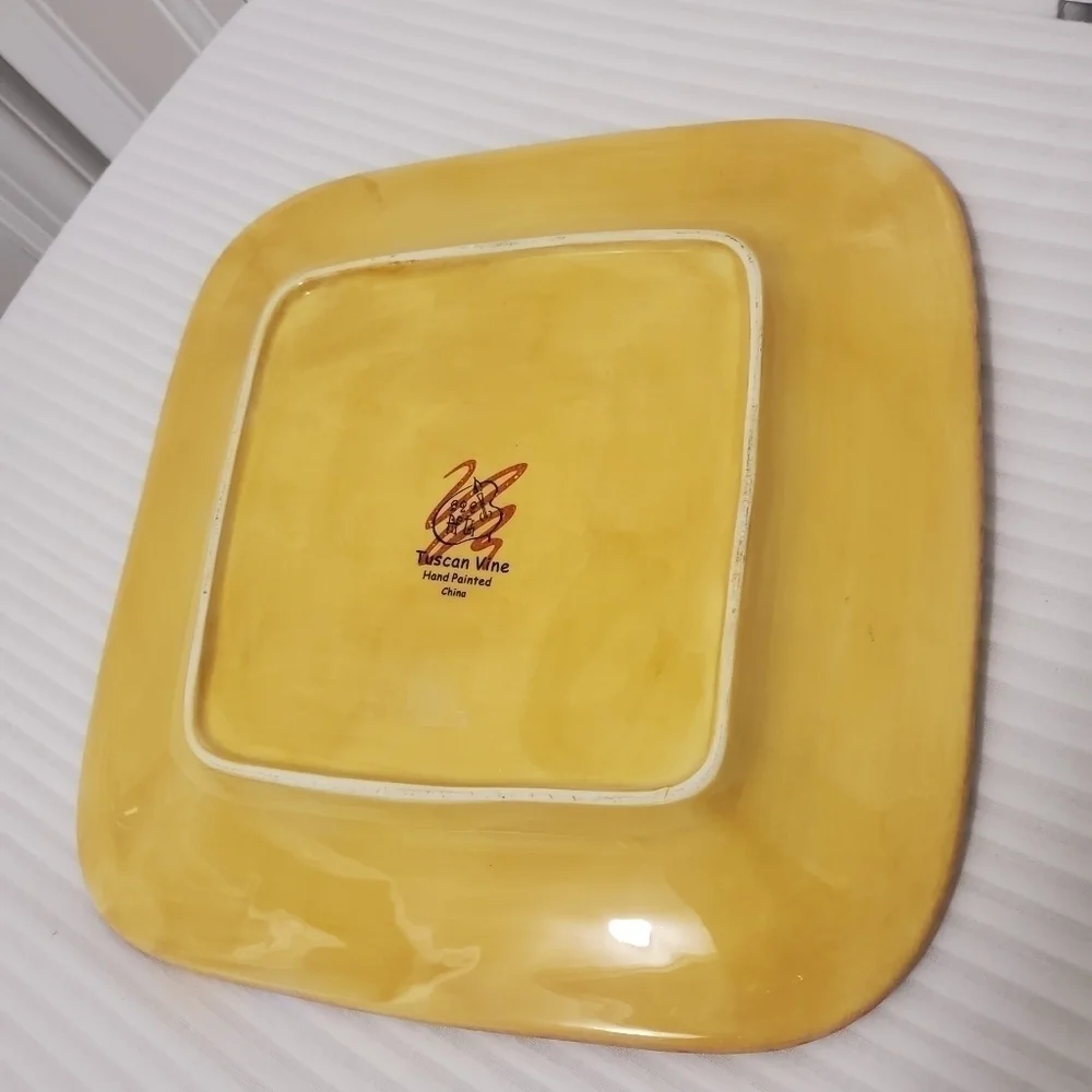EC Tuscan Vine by 222 Fifth Serving/Dinner Plate 11 x 11, fall decor